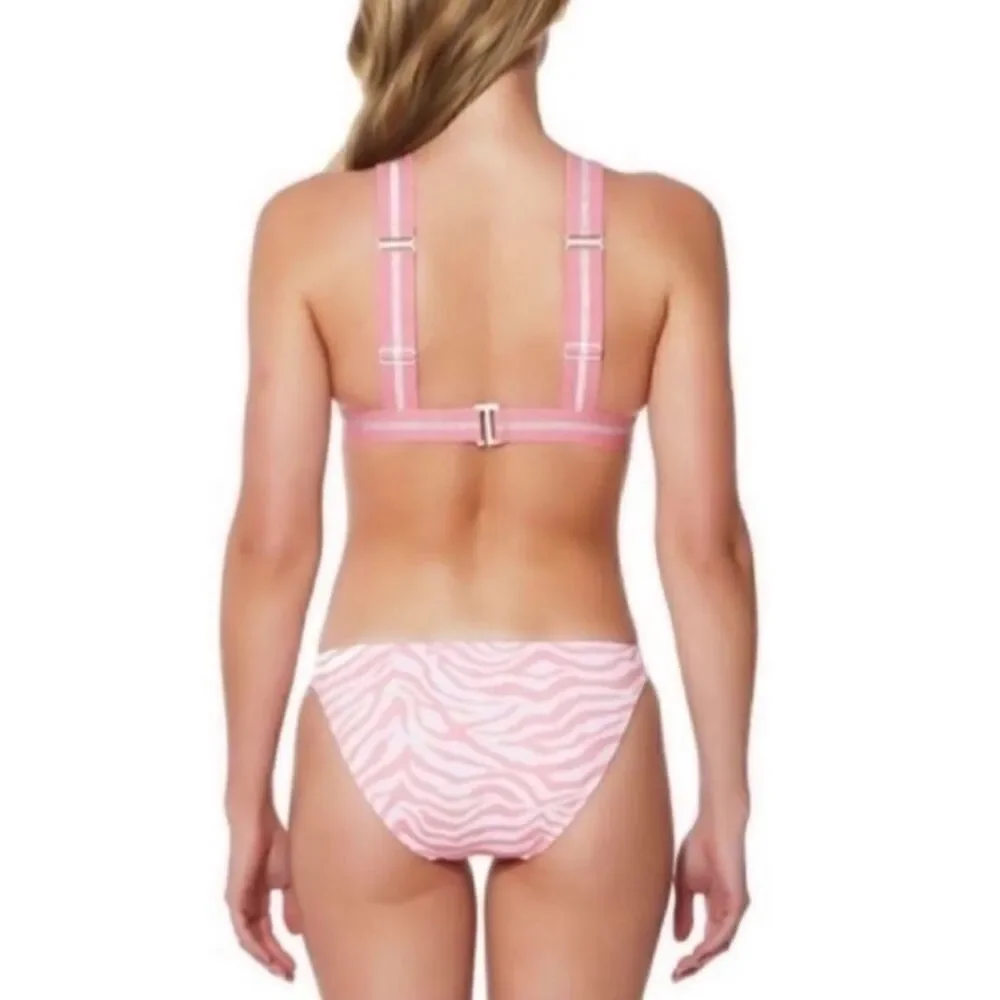 NWT Sanctuary Pink Zebra Animal Print Bikini